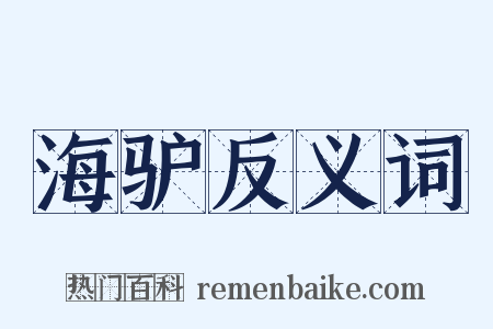 海驴反义词是什么意思的图片